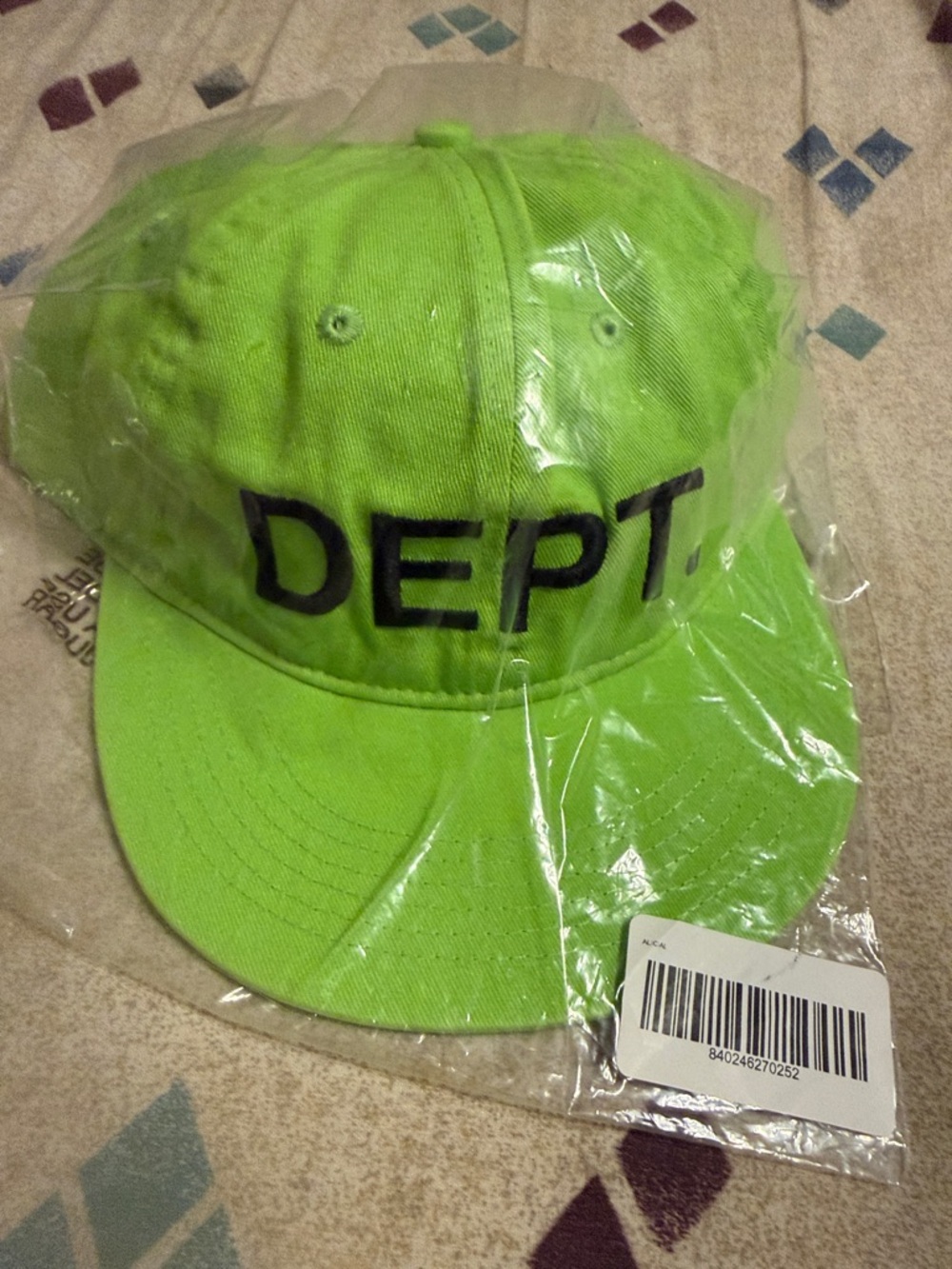 Gallery Dept Neon Green DEPT. Cap
